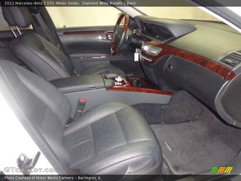 Diamond White Metallic / Black 2011 Mercedes-Benz S 550 4Matic Sedan