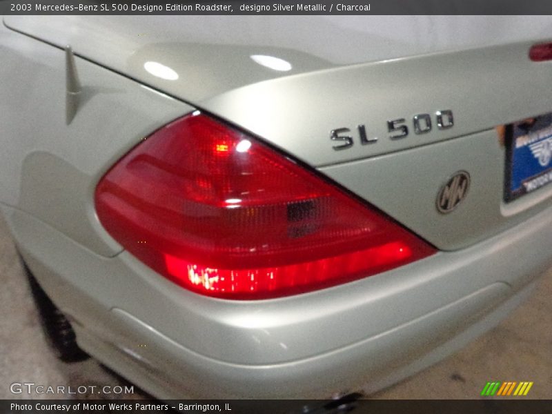 designo Silver Metallic / Charcoal 2003 Mercedes-Benz SL 500 Designo Edition Roadster