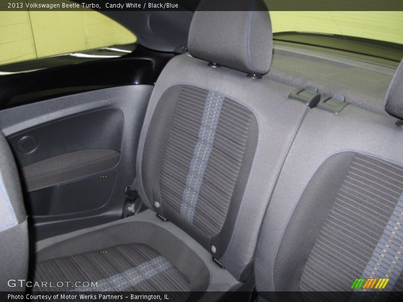 Candy White / Black/Blue 2013 Volkswagen Beetle Turbo