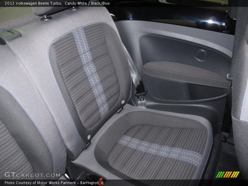 Candy White / Black/Blue 2013 Volkswagen Beetle Turbo