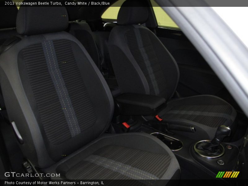 Candy White / Black/Blue 2013 Volkswagen Beetle Turbo