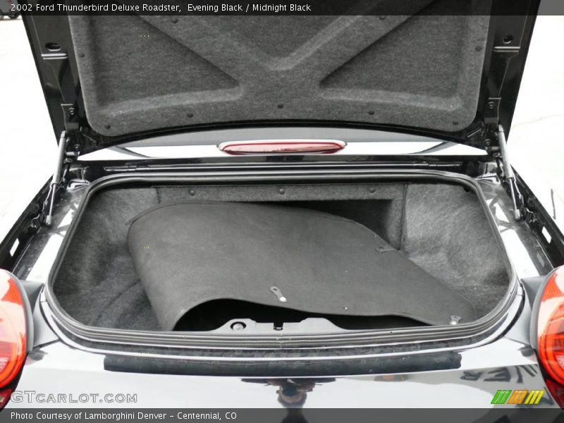 Evening Black / Midnight Black 2002 Ford Thunderbird Deluxe Roadster