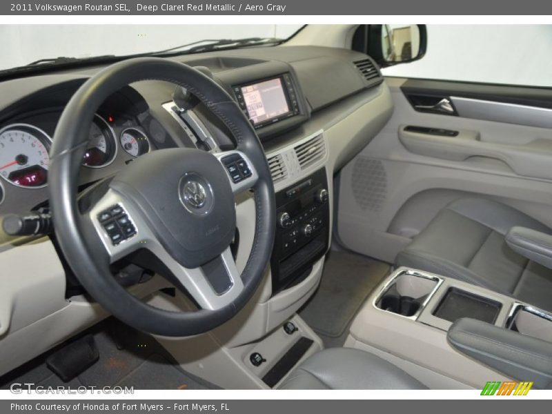 Deep Claret Red Metallic / Aero Gray 2011 Volkswagen Routan SEL
