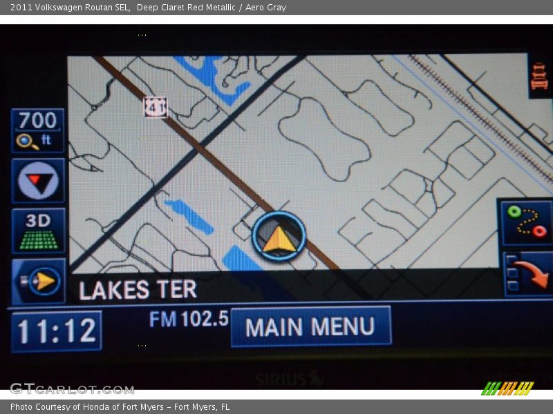 Deep Claret Red Metallic / Aero Gray 2011 Volkswagen Routan SEL