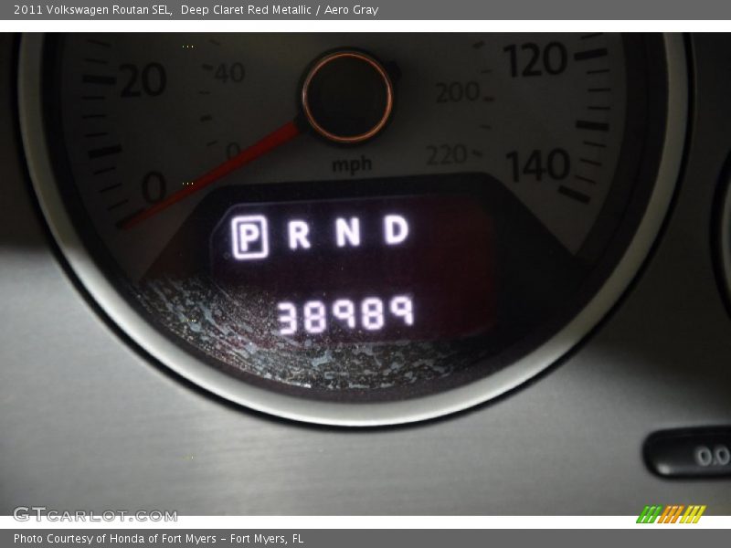 Deep Claret Red Metallic / Aero Gray 2011 Volkswagen Routan SEL