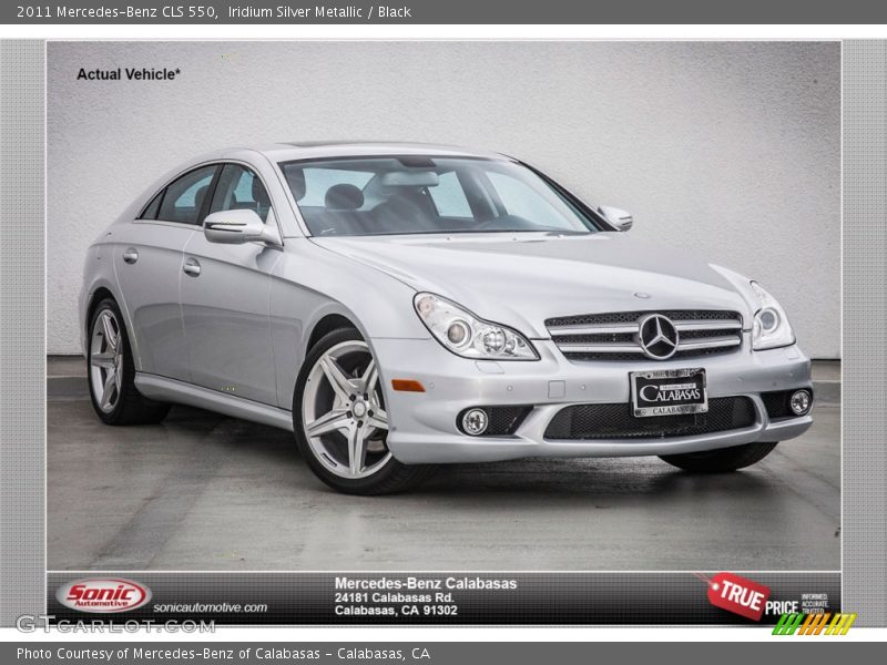 Iridium Silver Metallic / Black 2011 Mercedes-Benz CLS 550