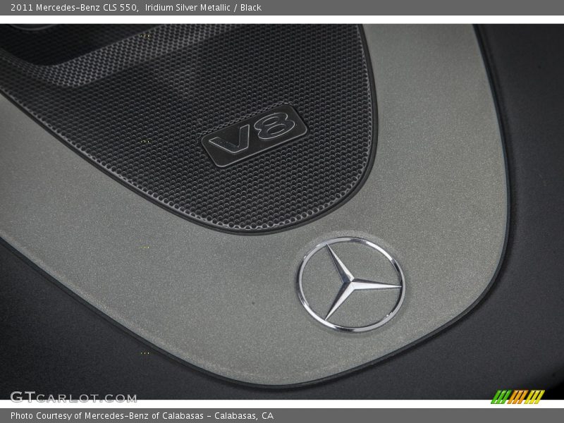 Iridium Silver Metallic / Black 2011 Mercedes-Benz CLS 550
