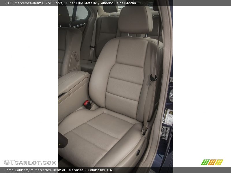 Lunar Blue Metallic / Almond Beige/Mocha 2012 Mercedes-Benz C 250 Sport