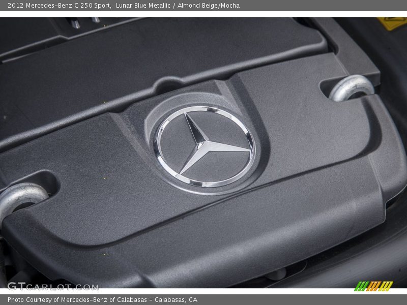 Lunar Blue Metallic / Almond Beige/Mocha 2012 Mercedes-Benz C 250 Sport
