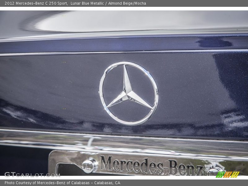 Lunar Blue Metallic / Almond Beige/Mocha 2012 Mercedes-Benz C 250 Sport
