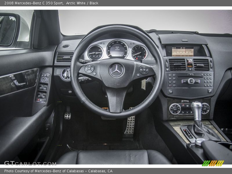Arctic White / Black 2008 Mercedes-Benz C 350 Sport