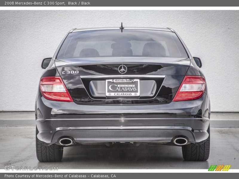 Black / Black 2008 Mercedes-Benz C 300 Sport