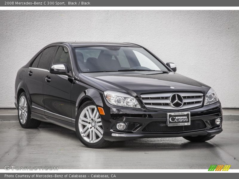 Black / Black 2008 Mercedes-Benz C 300 Sport