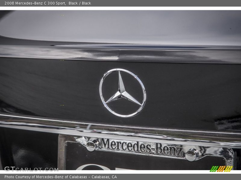 Black / Black 2008 Mercedes-Benz C 300 Sport