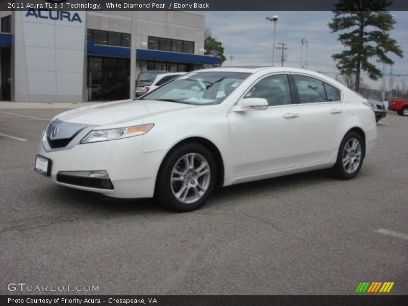 White Diamond Pearl / Ebony Black 2011 Acura TL 3.5 Technology