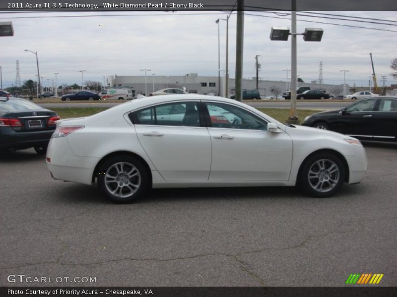White Diamond Pearl / Ebony Black 2011 Acura TL 3.5 Technology