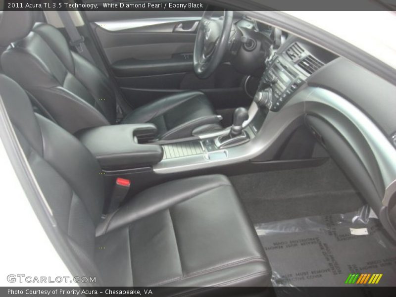 White Diamond Pearl / Ebony Black 2011 Acura TL 3.5 Technology