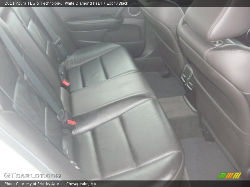 White Diamond Pearl / Ebony Black 2011 Acura TL 3.5 Technology