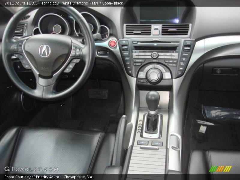 White Diamond Pearl / Ebony Black 2011 Acura TL 3.5 Technology