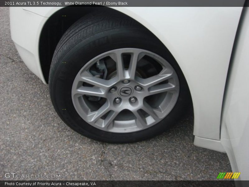 White Diamond Pearl / Ebony Black 2011 Acura TL 3.5 Technology