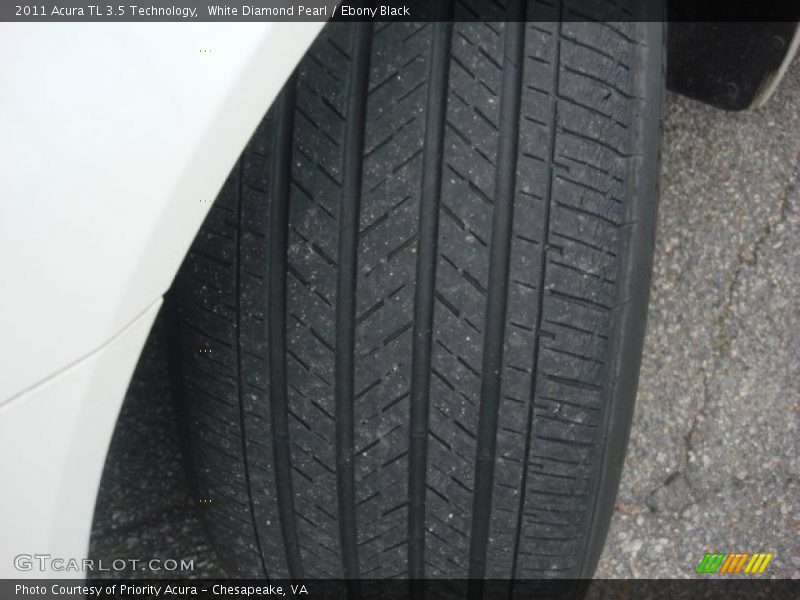 White Diamond Pearl / Ebony Black 2011 Acura TL 3.5 Technology