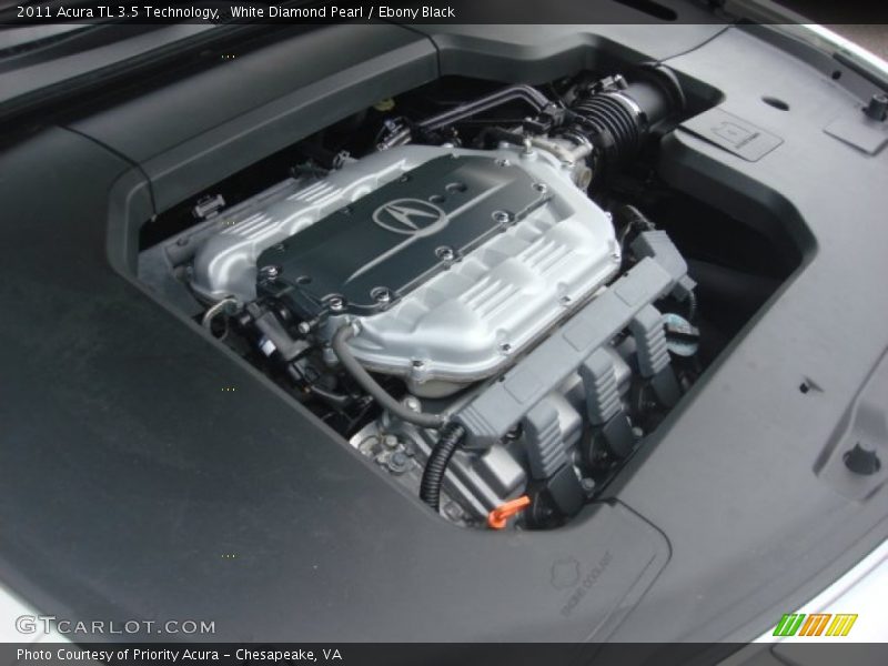 White Diamond Pearl / Ebony Black 2011 Acura TL 3.5 Technology