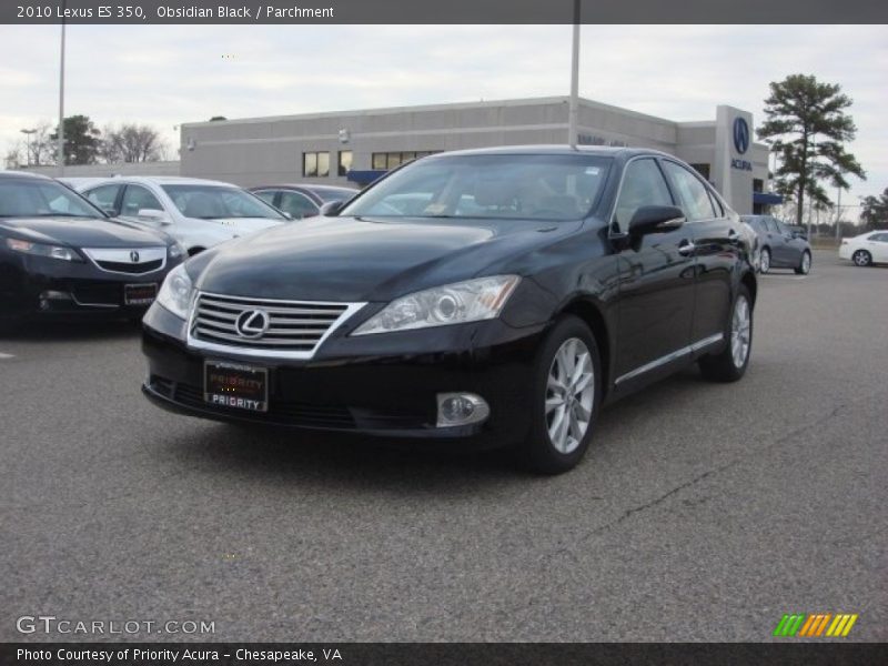 Obsidian Black / Parchment 2010 Lexus ES 350