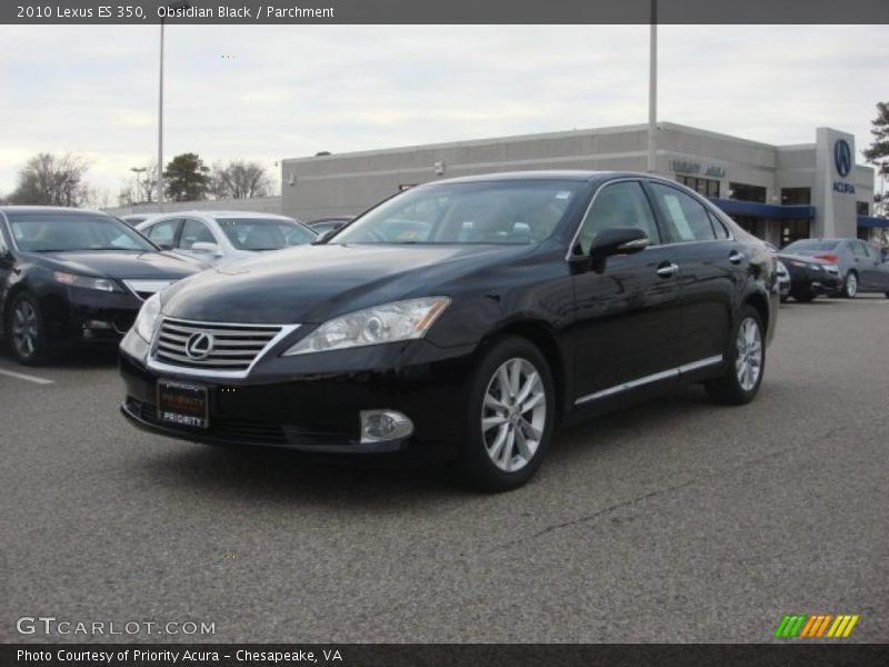 Obsidian Black / Parchment 2010 Lexus ES 350