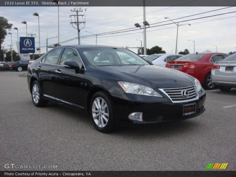Obsidian Black / Parchment 2010 Lexus ES 350