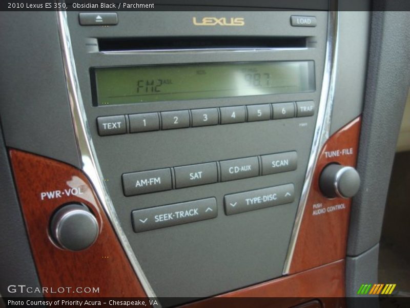 Obsidian Black / Parchment 2010 Lexus ES 350