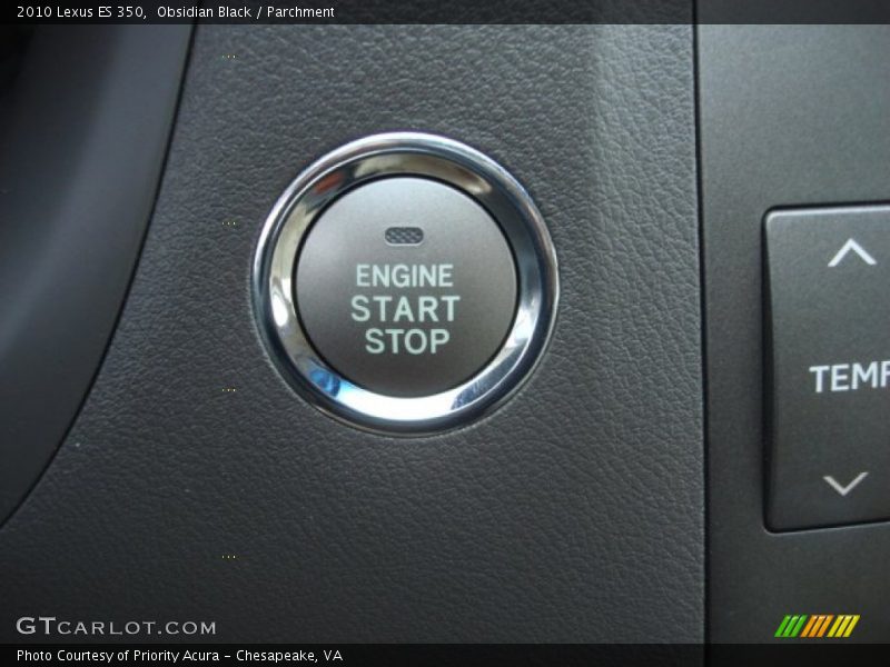 Obsidian Black / Parchment 2010 Lexus ES 350