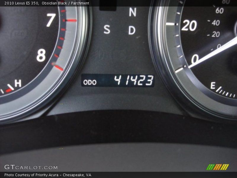 Obsidian Black / Parchment 2010 Lexus ES 350