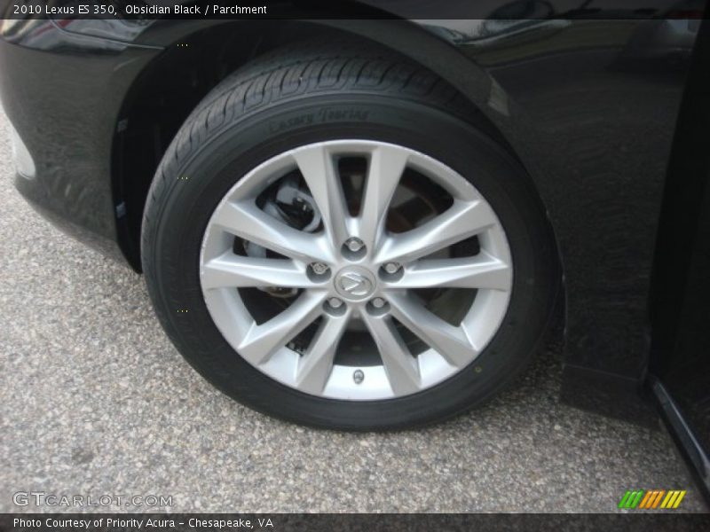 Obsidian Black / Parchment 2010 Lexus ES 350