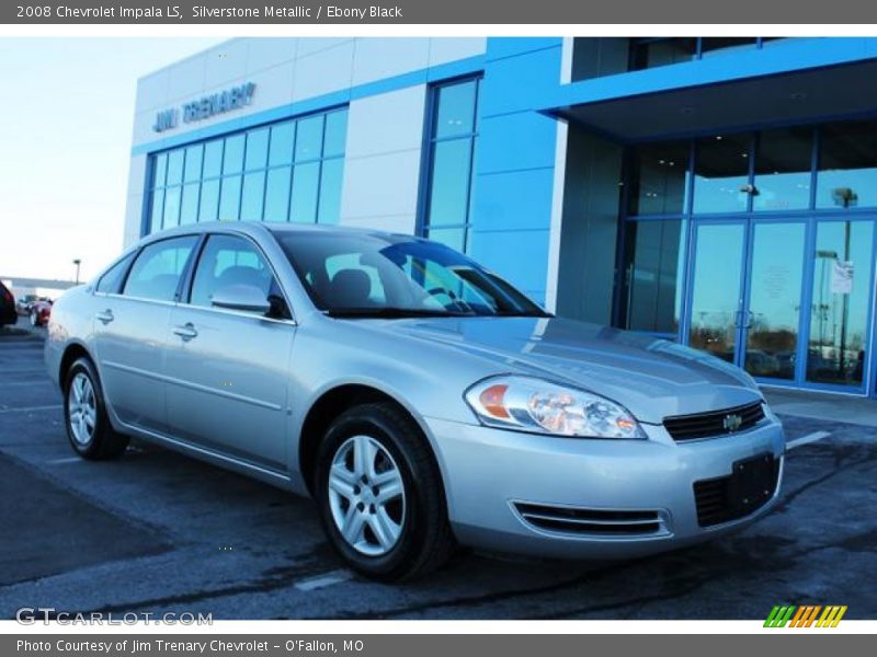 Silverstone Metallic / Ebony Black 2008 Chevrolet Impala LS