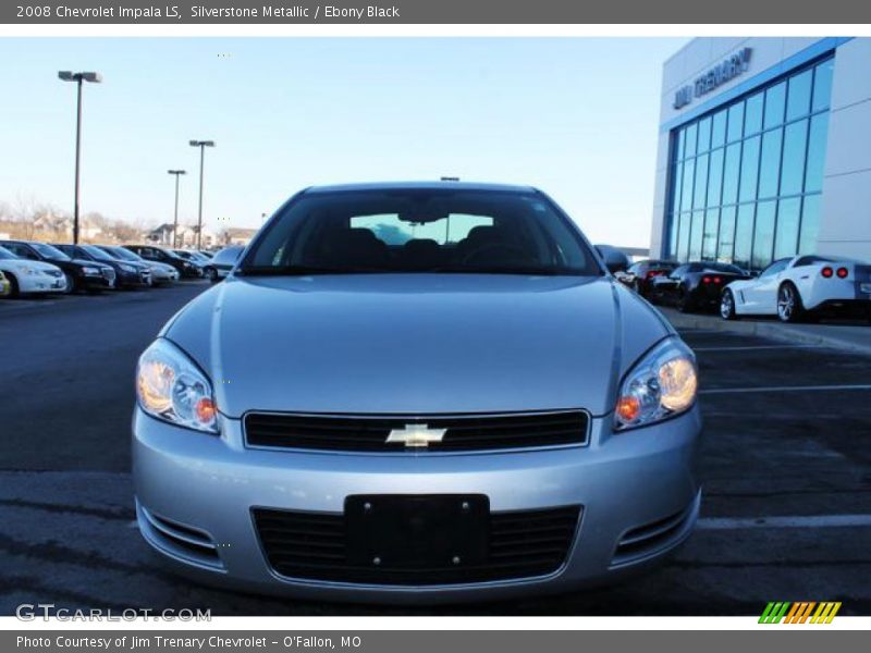 Silverstone Metallic / Ebony Black 2008 Chevrolet Impala LS