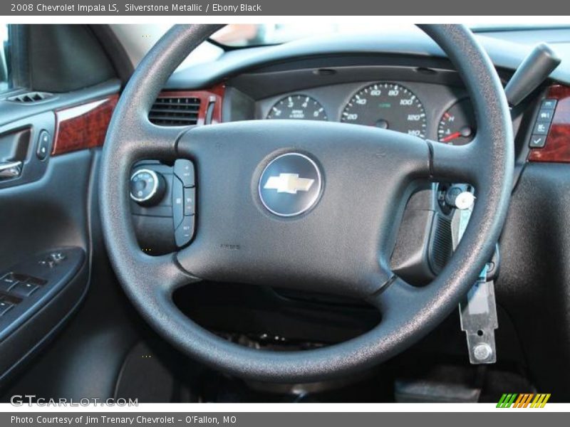 Silverstone Metallic / Ebony Black 2008 Chevrolet Impala LS