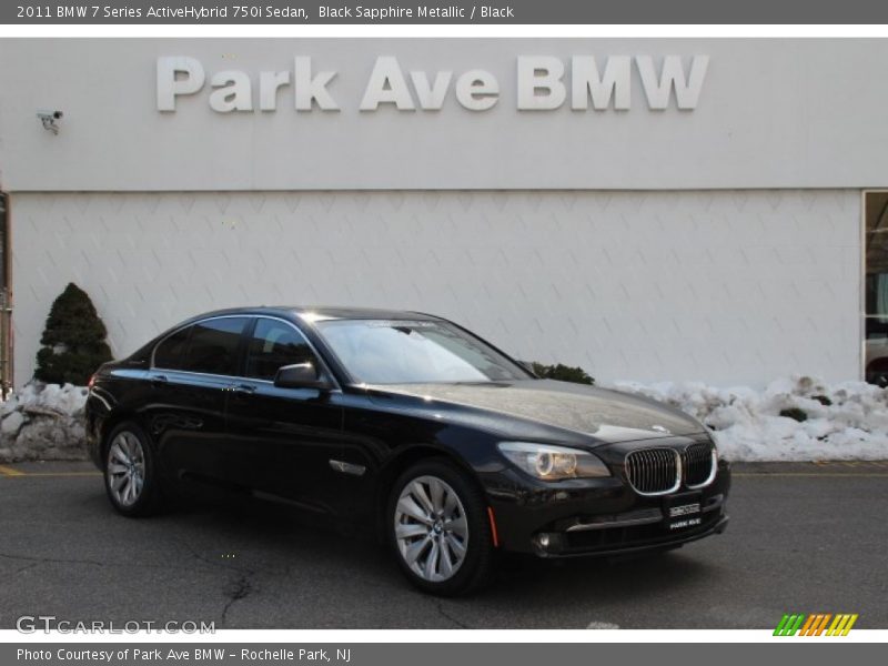 Black Sapphire Metallic / Black 2011 BMW 7 Series ActiveHybrid 750i Sedan