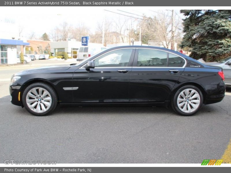 Black Sapphire Metallic / Black 2011 BMW 7 Series ActiveHybrid 750i Sedan