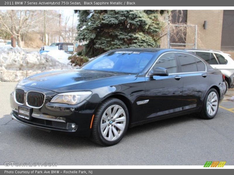 Black Sapphire Metallic / Black 2011 BMW 7 Series ActiveHybrid 750i Sedan