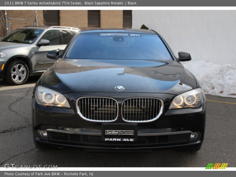 Black Sapphire Metallic / Black 2011 BMW 7 Series ActiveHybrid 750i Sedan