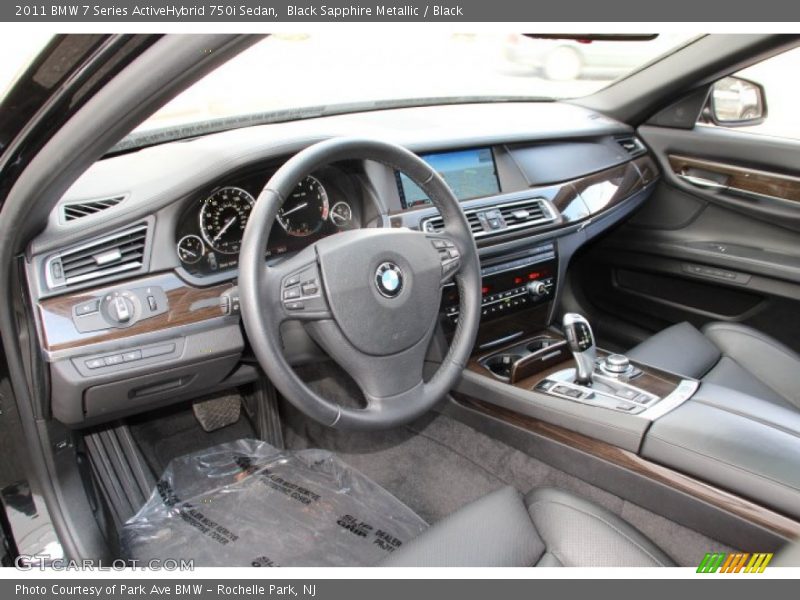 Black Interior - 2011 7 Series ActiveHybrid 750i Sedan 