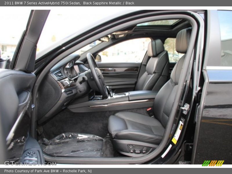 Front Seat of 2011 7 Series ActiveHybrid 750i Sedan