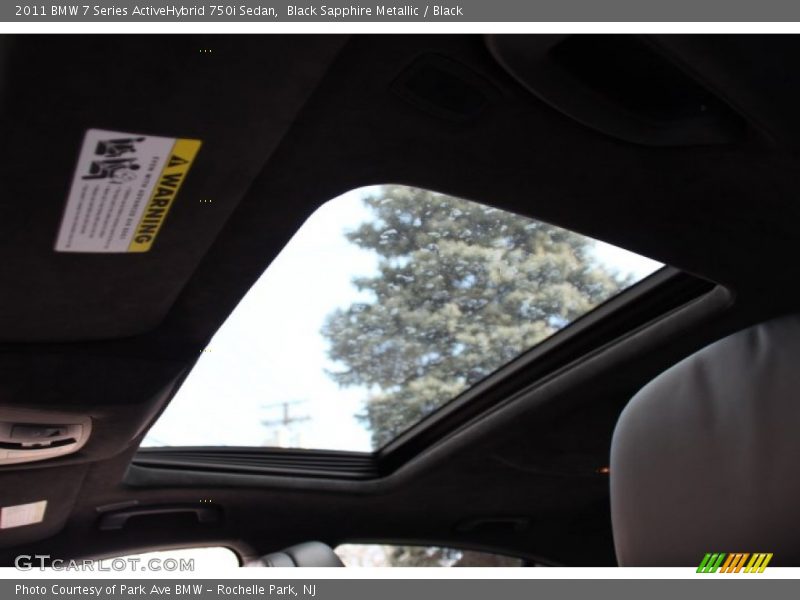 Black Sapphire Metallic / Black 2011 BMW 7 Series ActiveHybrid 750i Sedan
