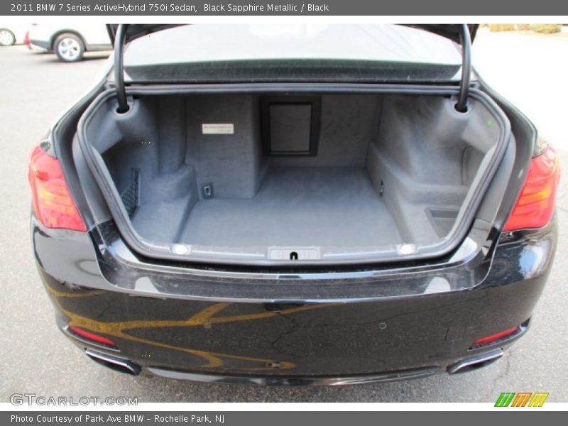  2011 7 Series ActiveHybrid 750i Sedan Trunk