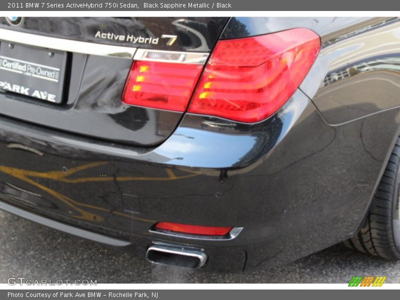 Black Sapphire Metallic / Black 2011 BMW 7 Series ActiveHybrid 750i Sedan