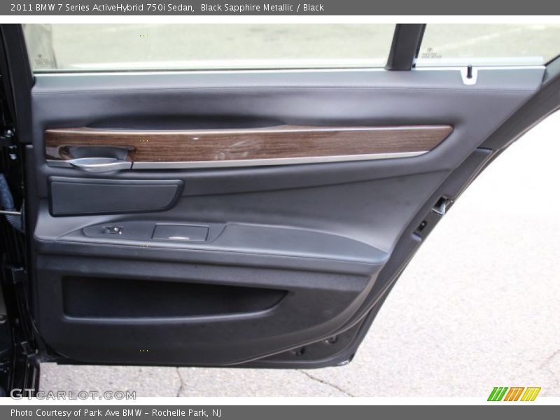 Black Sapphire Metallic / Black 2011 BMW 7 Series ActiveHybrid 750i Sedan