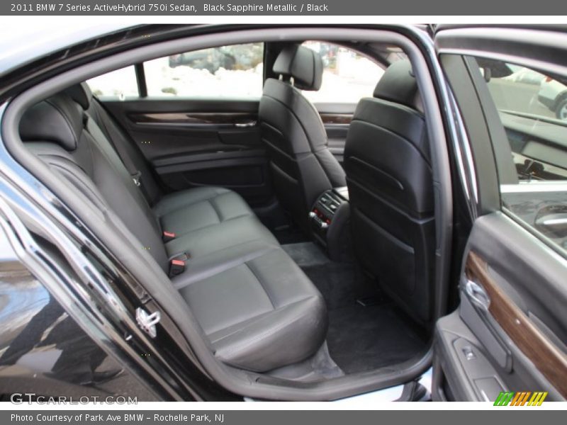 Rear Seat of 2011 7 Series ActiveHybrid 750i Sedan
