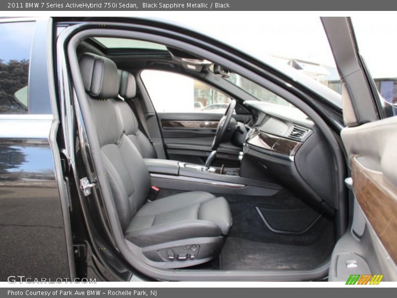 Black Sapphire Metallic / Black 2011 BMW 7 Series ActiveHybrid 750i Sedan