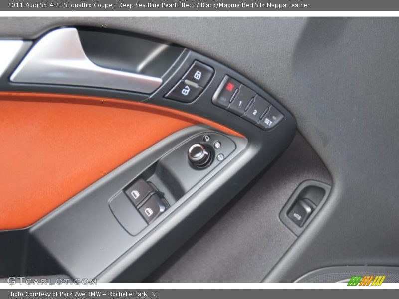 Deep Sea Blue Pearl Effect / Black/Magma Red Silk Nappa Leather 2011 Audi S5 4.2 FSI quattro Coupe