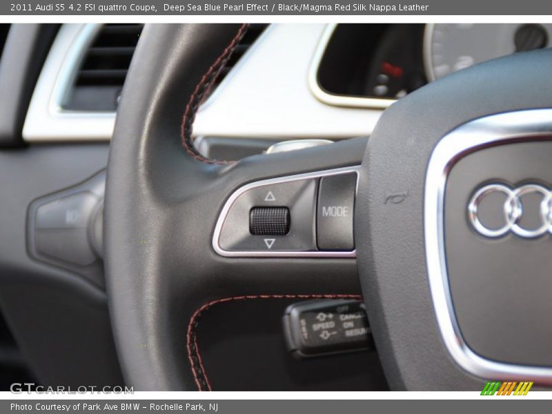 Deep Sea Blue Pearl Effect / Black/Magma Red Silk Nappa Leather 2011 Audi S5 4.2 FSI quattro Coupe